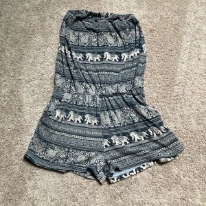 Beachy strapless jumper